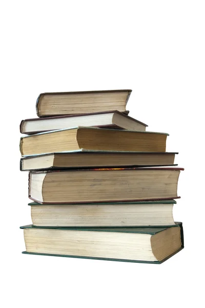 Stack of books on white background — Stock Photo, Image