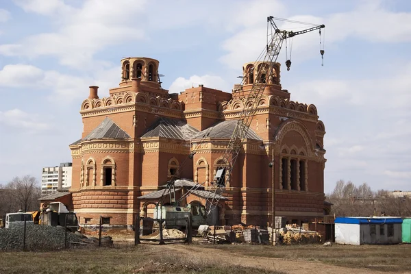 Bouw van de orthodoxe kathedraal — Stockfoto