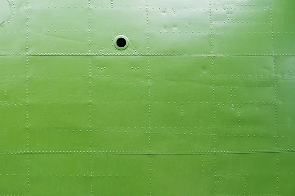 Fragment of the fuselage skin of the aircraft An-2 — Stock Photo, Image