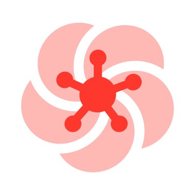 Kiraz çiçeği. Sakura çiçeği. Vektör beyazda izole edildi.