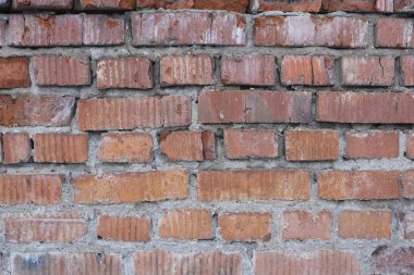 Boş kırmızı tuğla duvar