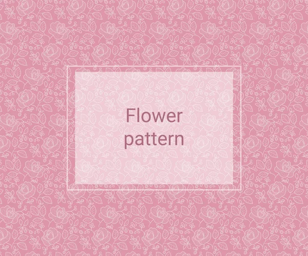 Patrón floral sin costura vectorial. Textura floral dibujada a mano — Archivo Imágenes Vectoriales