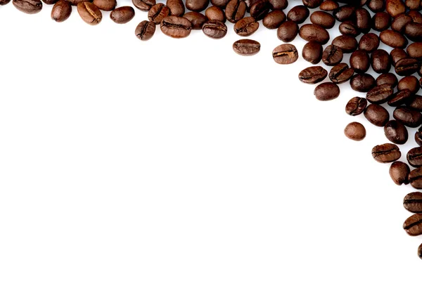 Coffee beans on a white background — Stock Photo, Image