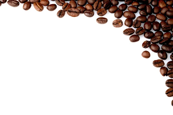 Coffee beans on a white background — Stock Photo, Image