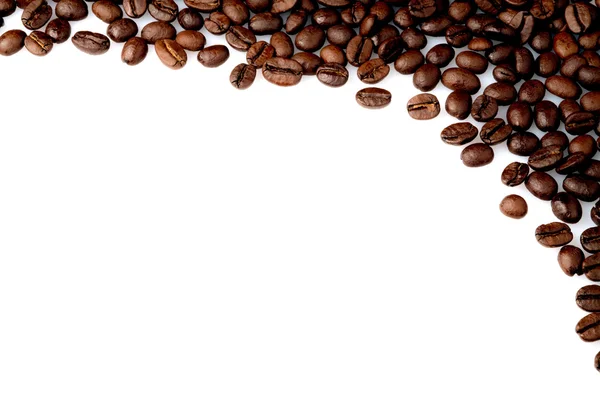 Coffee beans on a white background — Stock Photo, Image