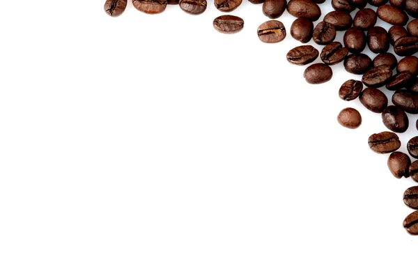Coffee beans on a white background — Stock Photo, Image