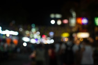 insanlarda bokeh, Bangkok sokak