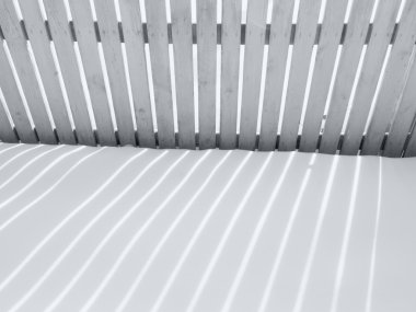 Kar üzerinde çit gölgeli arka plan