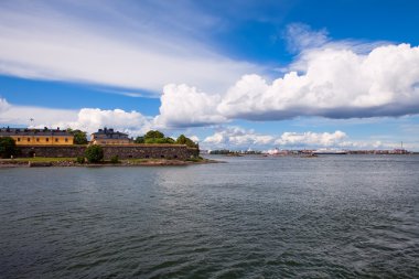 Summer view of Suomenlinna (Sveaborg) sea fortress in Helsinki,  clipart