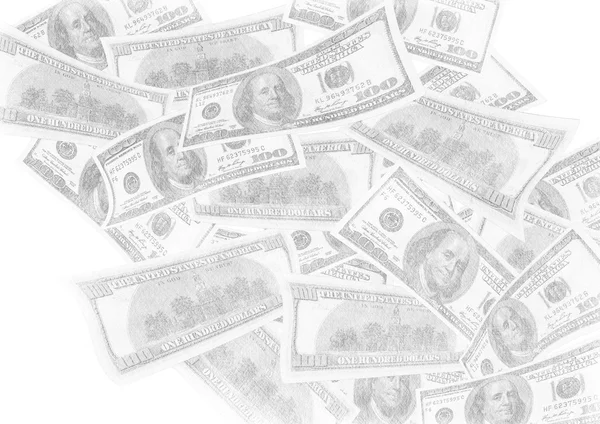Nachahmung der Bleistiftzeichnung von Dollars — Stockfoto