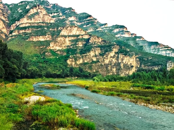 Hermoso paisaje de naturaleza única en el área de conservación de Shidu Imagen de archivo