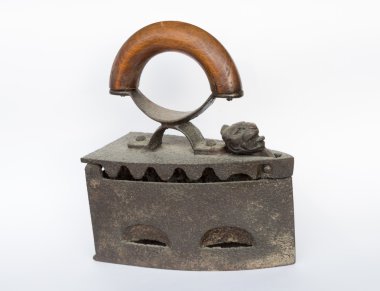 beyaz zemin üzerine eski flatiron