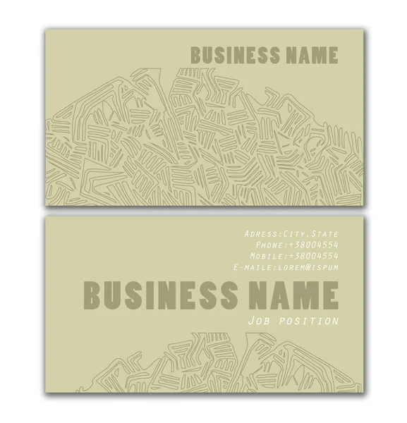 Business card 3 — Stock Photo, Image