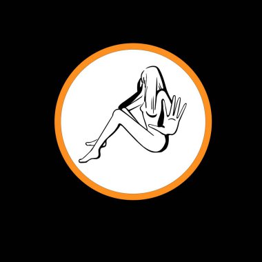 Yüzünü eliyle kapatan bir kadının görüntüsü şiddeti durdurun.