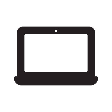 Laptop vektör çizim simgesi beyaz arkaplanda izole edildi. Infographic, web sitesi veya uygulama için dizüstü bilgisayar taslak simgesi.