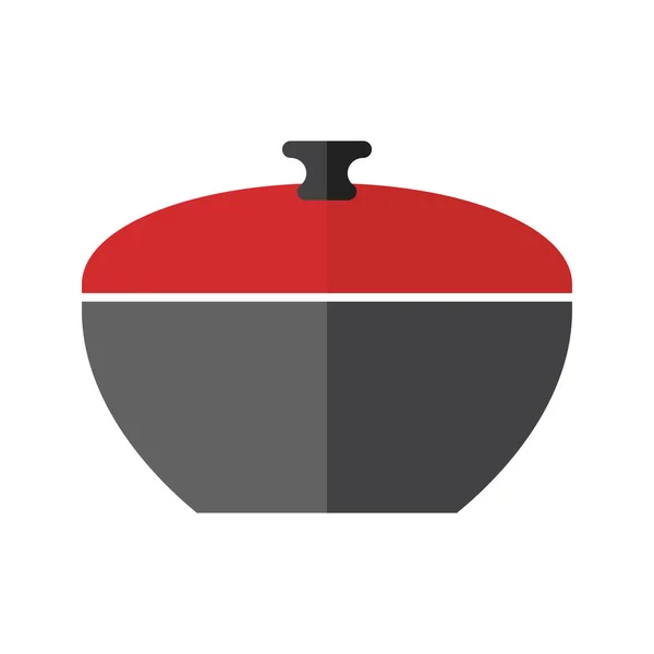 Wok Vector Kleur Pictogram Geïsoleerd Witte Achtergrond Wok Kleurenpictogram Voor — Stockvector