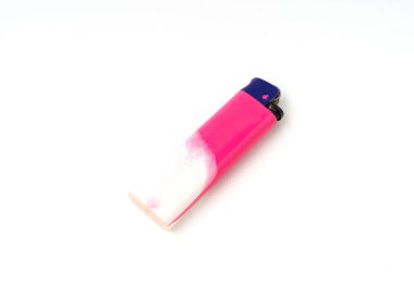 Arka planda izole edilmiş pembe renk.