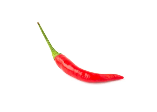 Pimiento Rojo Picante Aislado Sobre Fondo Blanco — Foto de Stock