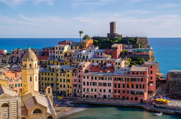 Vernazza at golden hour — Stock Photo, Image