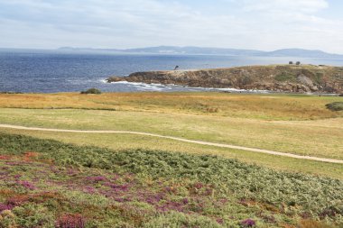 A Coruna.Pontevedra sahil üzerinde binmek