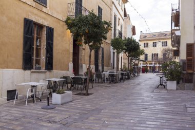 Alcudia sokakta. Balear Adaları