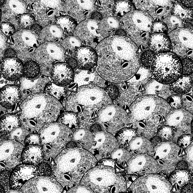 Tıbbi araçlar, virüs hücreleri, kimyasallar ve kabartma biçimindeki diğer elementlerle kusursuz vektör deseni