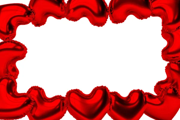Frame Balloons Heart Shape Perimeter Banner High Quality Illustration — Stock Photo, Image