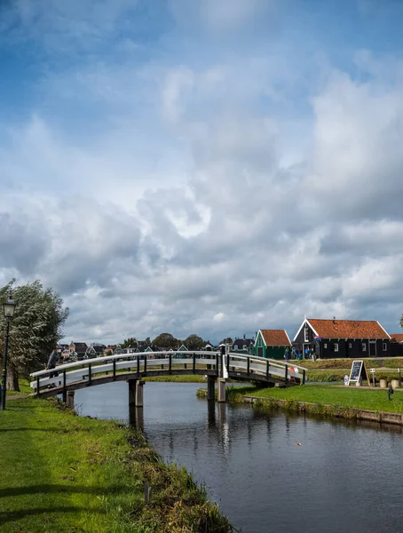 Bro Över Kanalen Zaase Schans Nederländerna — Stockfoto
