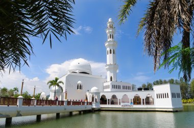 The Tengku Tengah Zaharah Mosque or the Floating Mosque clipart