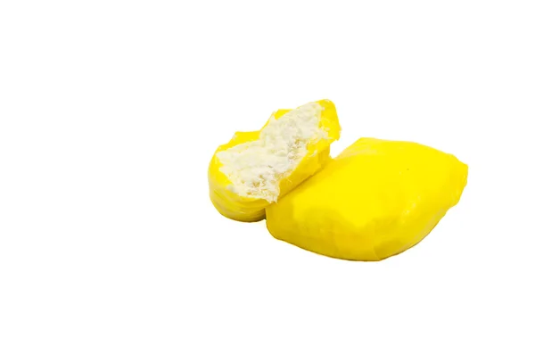 Rolo crepe amarelo com recheio de creme Imagem De Stock