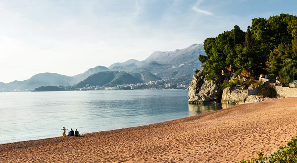 Piękna plaża Czarnogóry — Zdjęcie stockowe