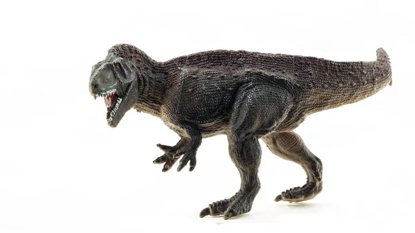 Пластиковий Іграшковий Динозавр Білому Тлі — стокове фото