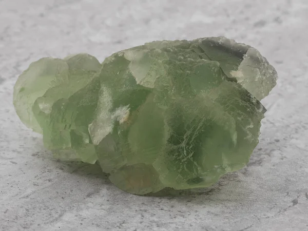 Detail Zeleného Fluoritového Minerálního Vzorku — Stock fotografie