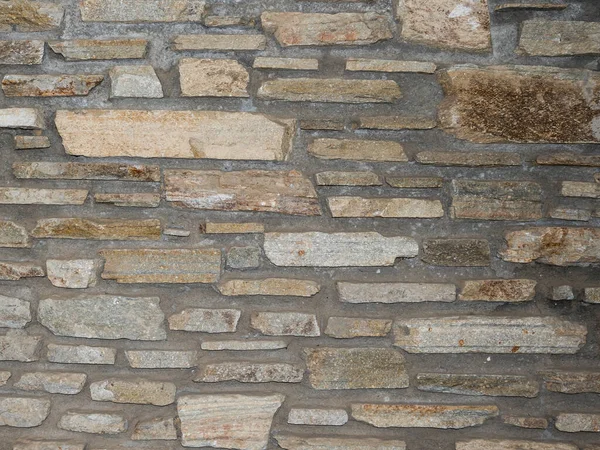 Stare Rustykalne Ceglane Ściany Kamienia Teksturowane — Zdjęcie stockowe