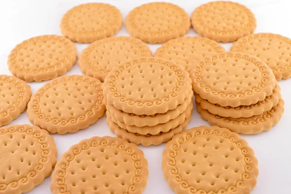ダイエットクッキーの多くは形が丸いです — ストック写真