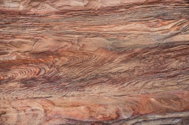 Bossy sandstone formation close-up in one of the many tombs in P