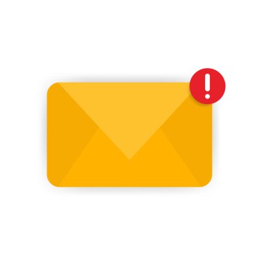 Beyaz arkaplanda hatalı gerçekçi ileti. Vektör illüstrasyonu.