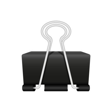 Siyah ataçlar beyaz arkaplanda izole edilmiş. Gerçekçi bir nesne. Vektör