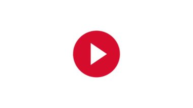 Kırmızı canlı yayın ikonu. Kırmızı sembol ve canlı yayın düğmesi. Hareket grafiği.