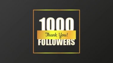 Teşekkürler takipçiler. Çizgi film şeridi. Yaratıcı tasarım. Sosyal medya elemanı. Hareket grafiği.