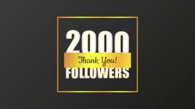 Teşekkürler takipçiler. Çizgi film şeridi. Yaratıcı tasarım. Sosyal medya elemanı. Hareket grafiği.