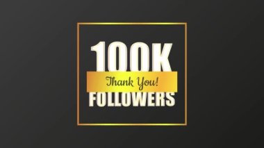 Teşekkürler takipçiler. Çizgi film şeridi. Yaratıcı tasarım. Sosyal medya elemanı. Hareket grafiği.