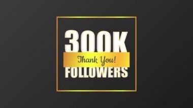 Teşekkürler takipçiler. Çizgi film şeridi. Yaratıcı tasarım. Sosyal medya elemanı. Hareket grafiği.