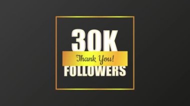 Teşekkürler takipçiler. Çizgi film şeridi. Yaratıcı tasarım. Sosyal medya elemanı. Hareket grafiği.