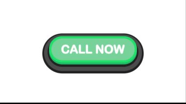 Şimdi Yeşil 3D düğmesini beyaz arkaplanda izole edin. Hareket grafiği.