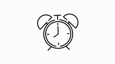 Zamanla ilgili hareket gri çizgi simgesi. Zamanlayıcı, hız, alarm, restore, zaman yönetimi, takvim ve daha fazlası gibi simgeler içerir. Hareket grafiği.