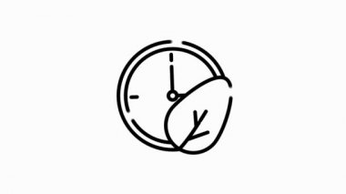 Beyaz arkaplanda çizgi tasarımı izole edilmiş ECOLOGY simgesi. Sağlık koruması. Hareket grafiği.