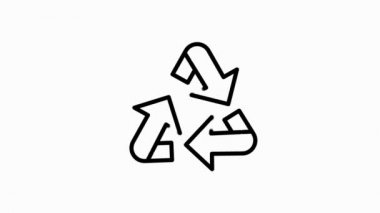 Beyaz arkaplanda çizgi tasarımı izole edilmiş ECOLOGY simgesi. Sağlık koruması. Hareket grafiği.