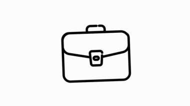 Modern kavramlar, web ve beyaz arka plandaki uygulamalar için iş ve finans çizgisi simgesi. Hareket grafiği.