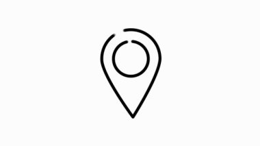 Beyaz arkaplanda çizgi dizaynı olan TRAVEL simgesi. Dünyanın her yerinde. Hareket grafiği.